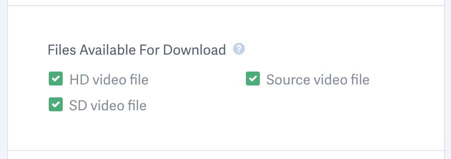 enable downloading for one video hosted by SproutVideo