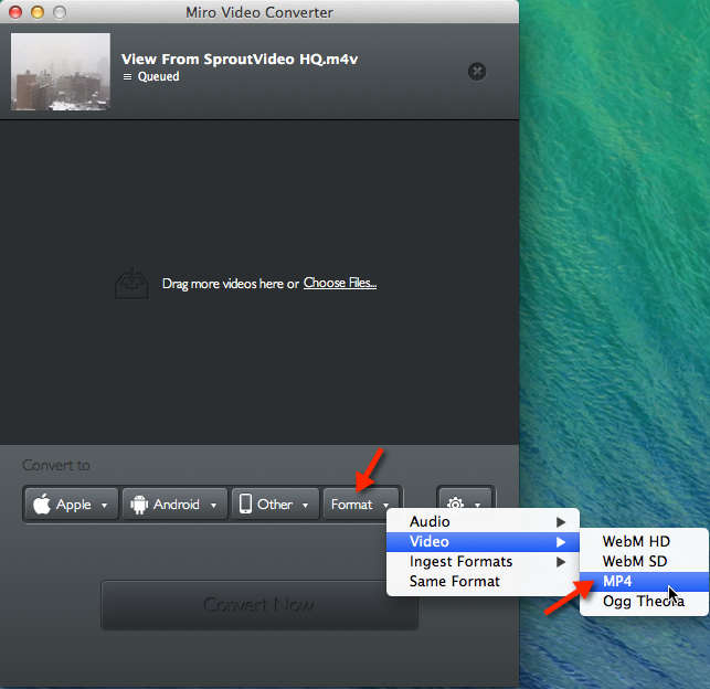 Convert your video to MP4 to upload to your SproutVideo video hosting account