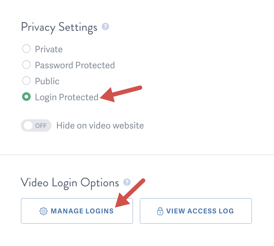 Change the privacy settings for a video hosted on SproutVideo