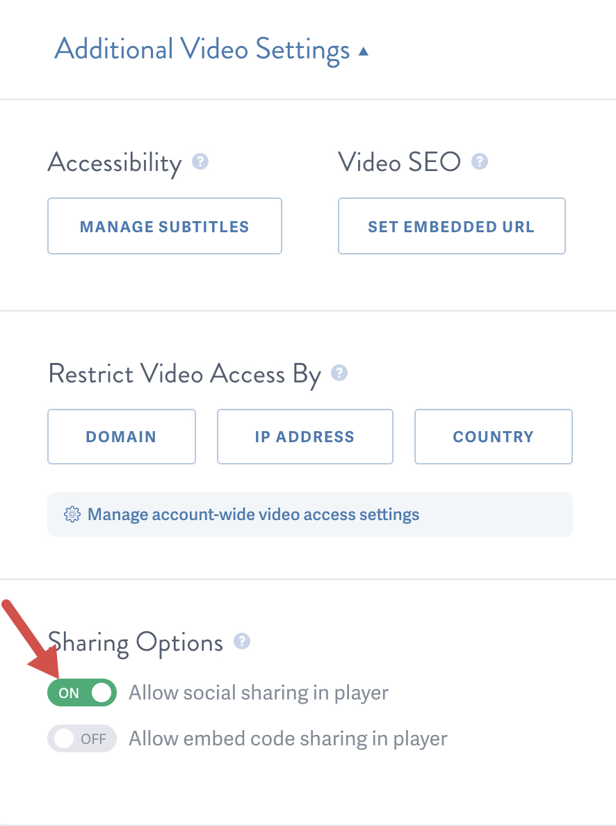 Click additional video settings