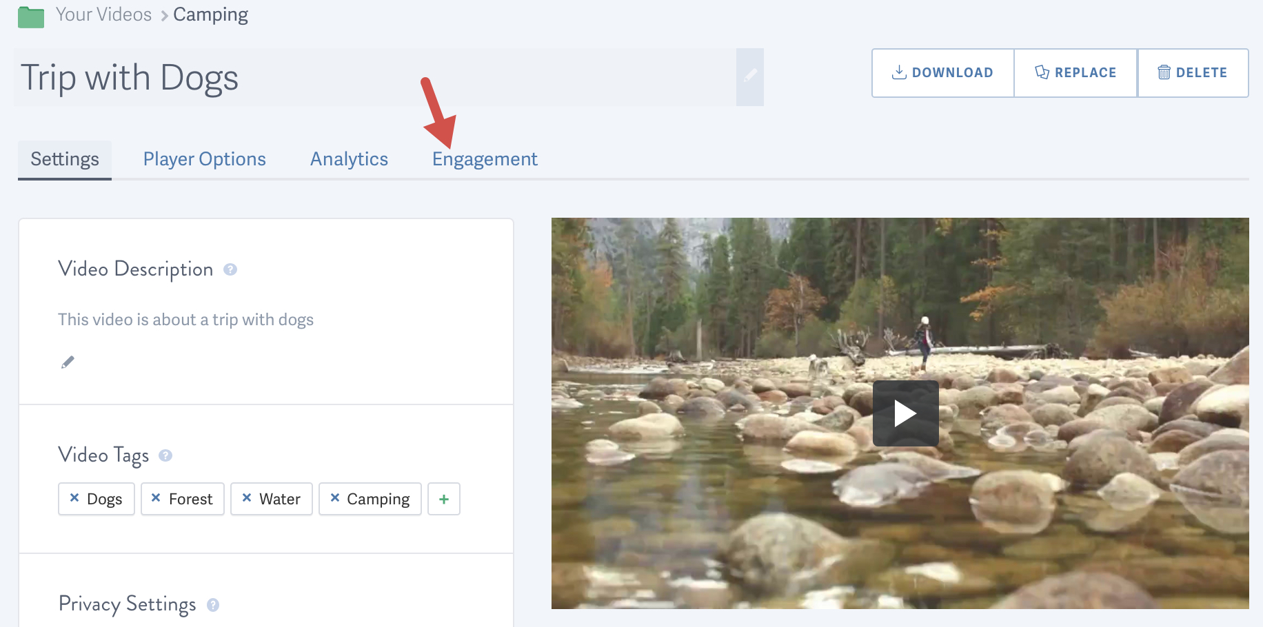Access the engagement metrics for your online video hosted by SproutVideo