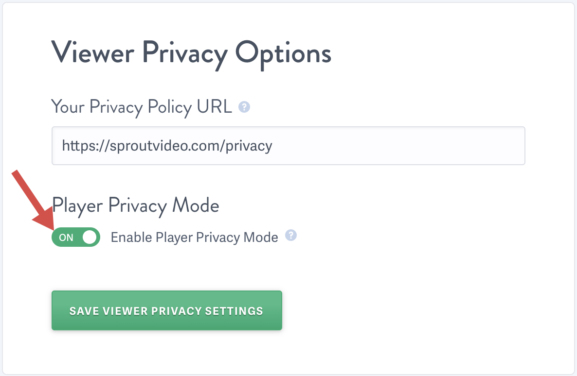 Toggle Player Privacy Mode ON