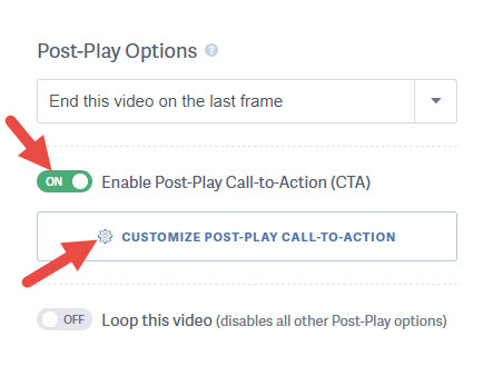 Enable the post-play screen for your video hosted on SproutVideo
