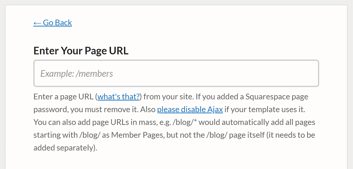 add page URL where your video is embedded in MemberPress