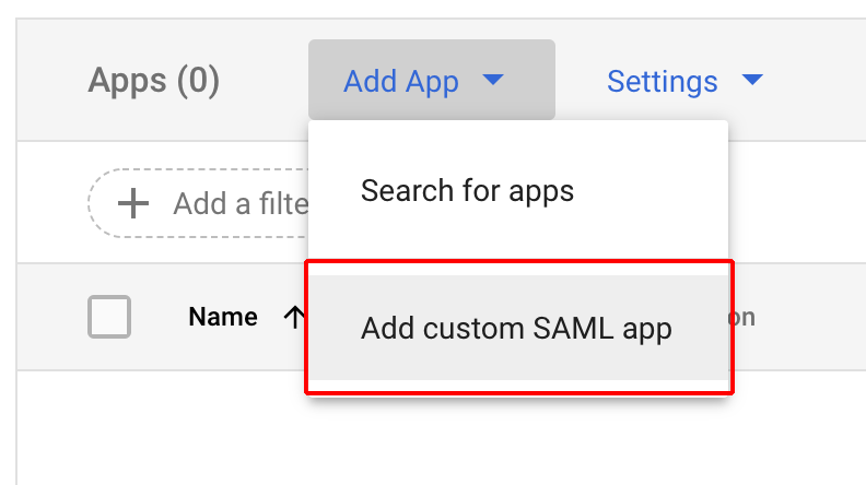Add a custom SAML app in Google Admin