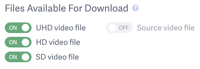 enable downloading for one video hosted by SproutVideo