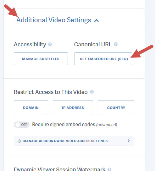Any videos with an embedded url set on SproutVideo will automatically be added to the video sitemap