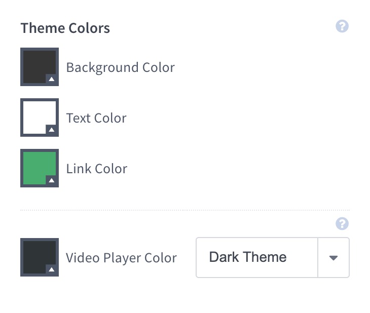 Choose your theme and player colors