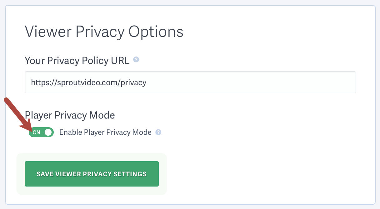 Toggle Player Privacy Mode ON