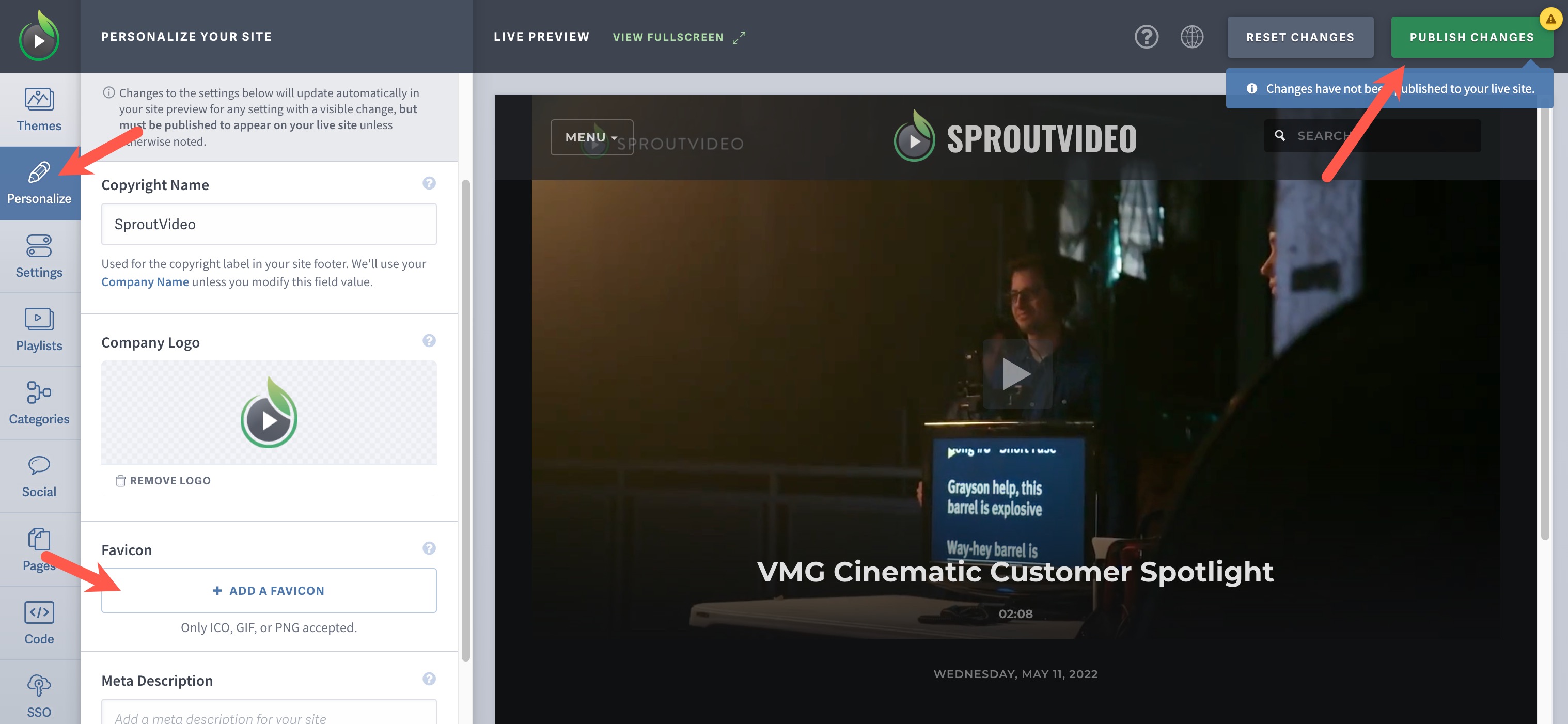 Add a Favicon to Your Video Website Hosted By SproutVideo